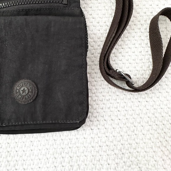 Kipling Black Nylon Live Light New Eldorado Minibag Crossbody Travel Bag No Fob - Picture 10 of 11